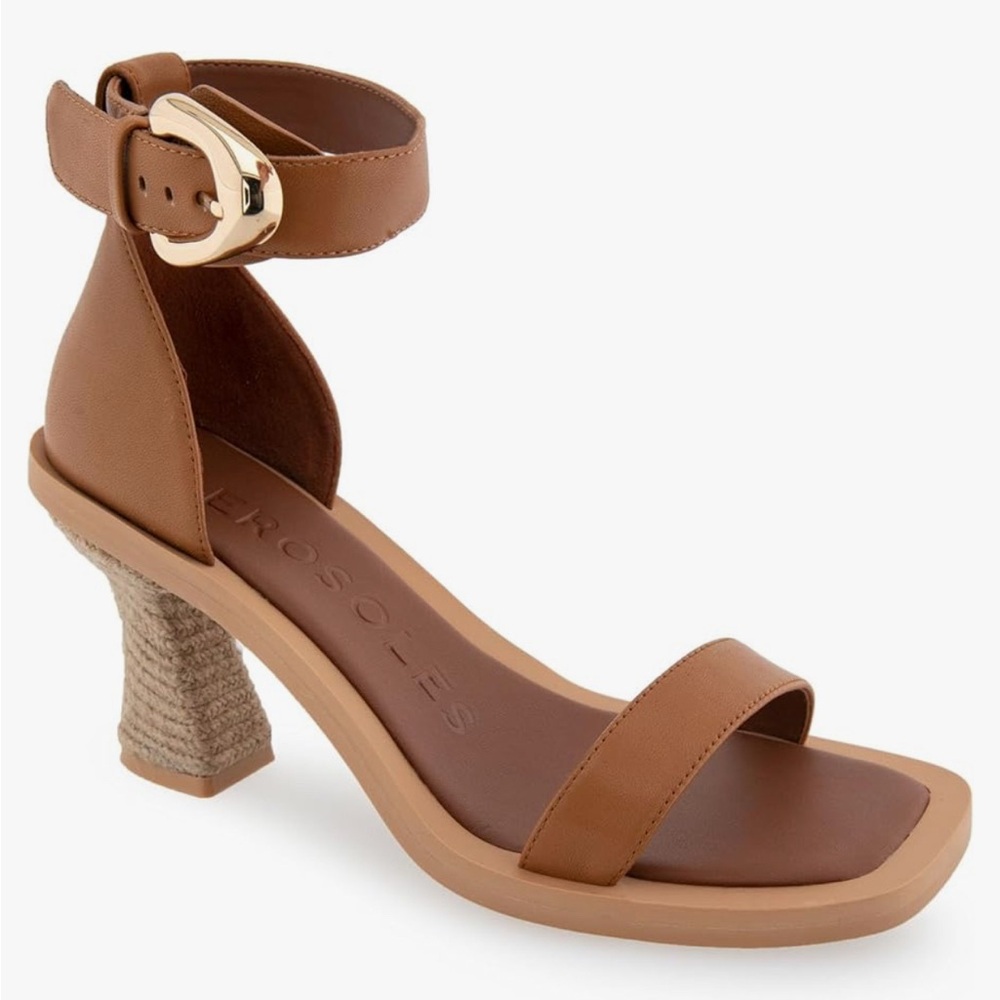 Aerosoles (Style- Calico) Brown Ankle Strap Sandals.